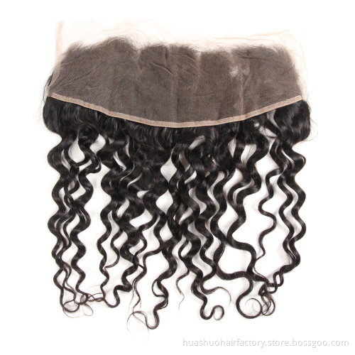 Brazilian Water Wave Human Hair Bundles Wholesale Virgin Remy Cuticle Aligned Raw Virgin Hair And Frontal